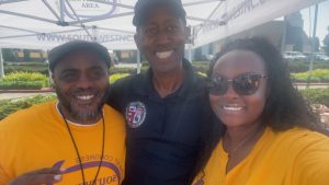 2 ECSW members and 1 DC8 staff